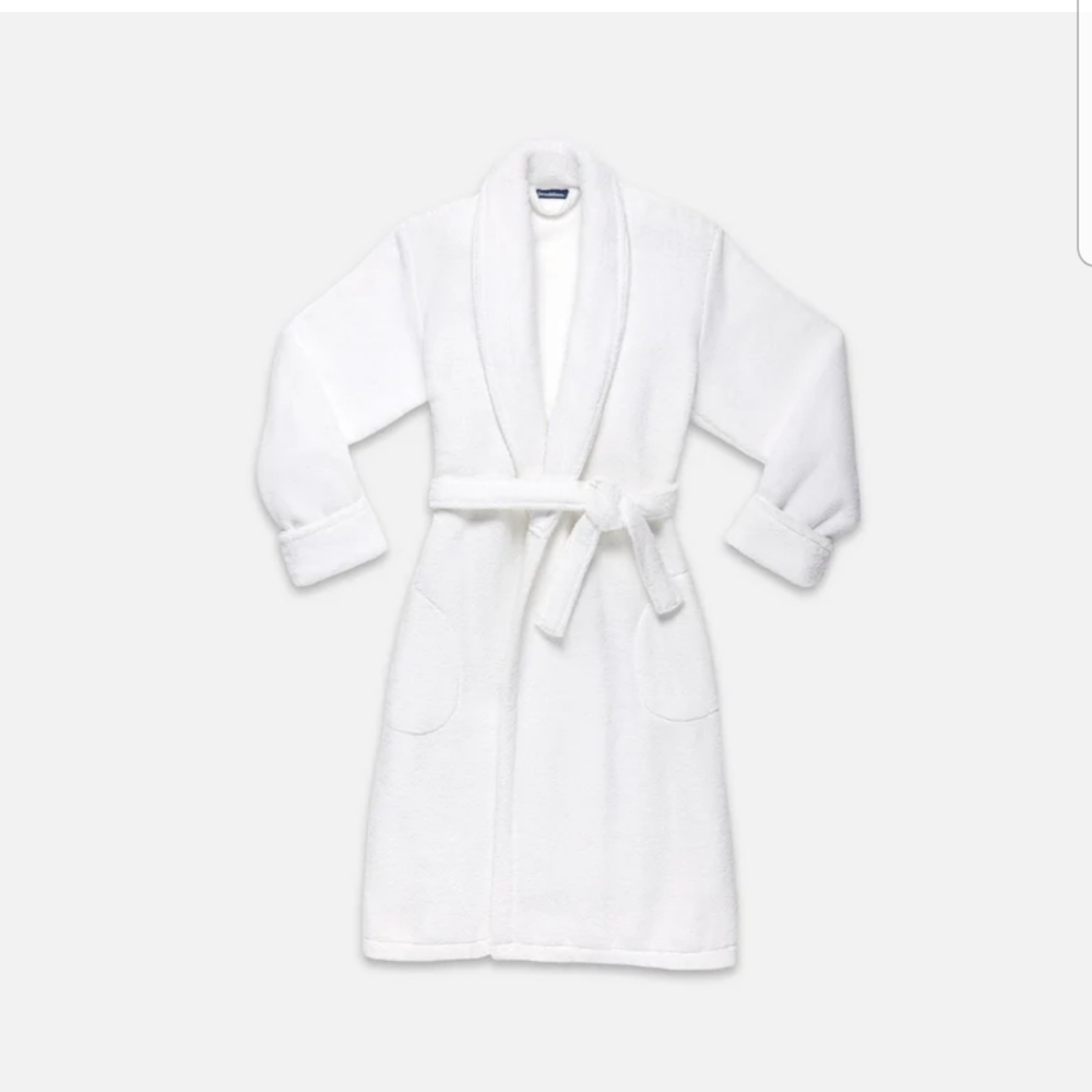 White Plush Bathrobe